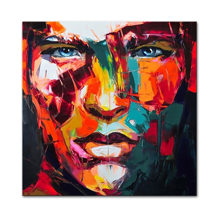 Abstract Man Figures Handmade Oil Painting Decor Living Room - Image 2