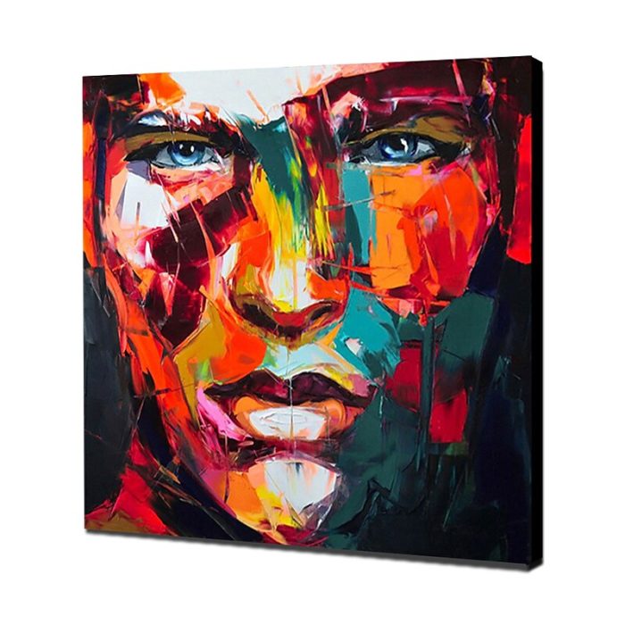 Abstract Man Figures Handmade Oil Painting Decor Living Room - Image 4