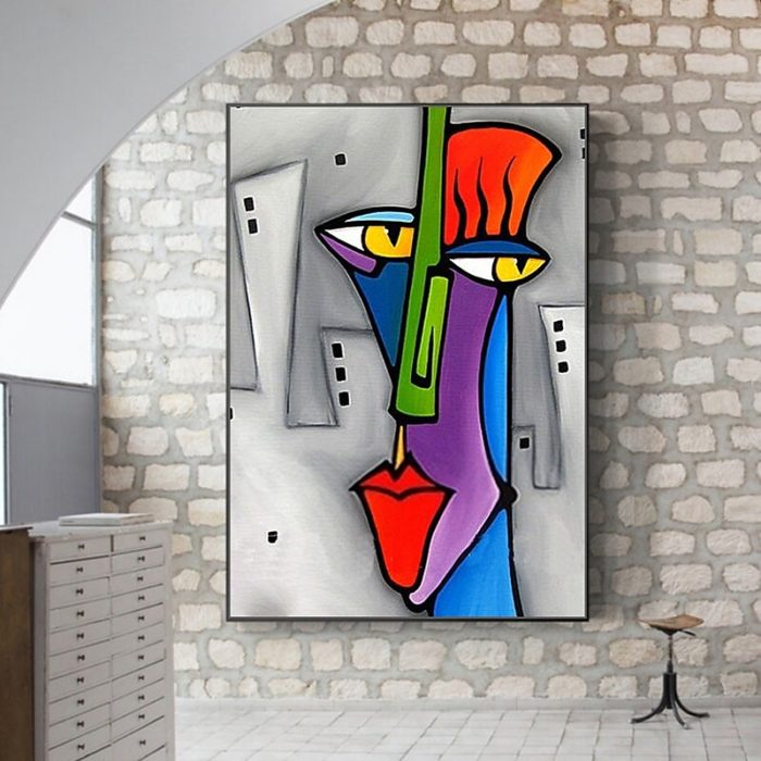 Abstract Portrait Picasso Pop Art Painting Home Decoration Décor - Image 8