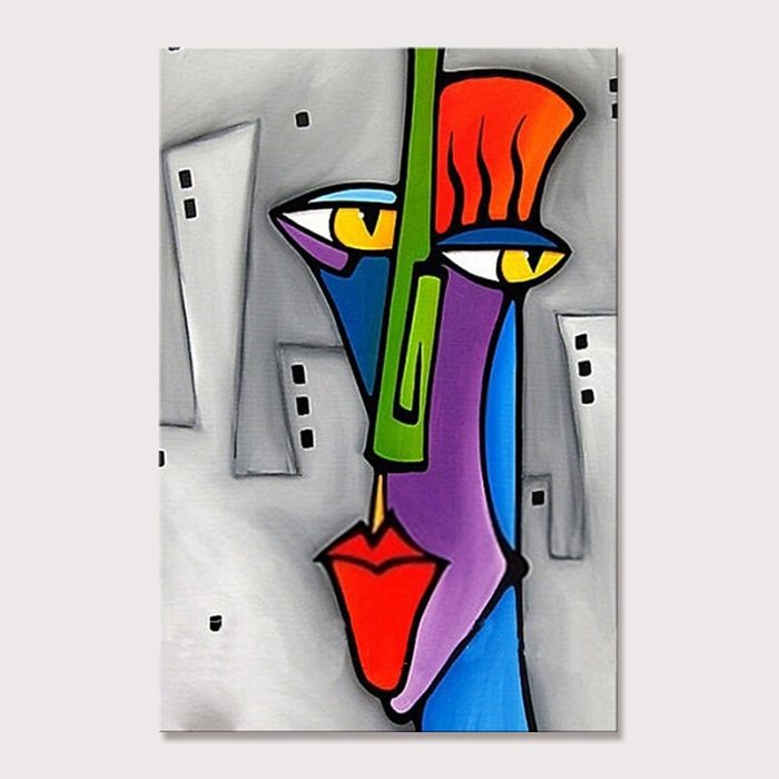 Abstract Portrait Picasso Pop Art Painting Home Decoration Décor - Image 2