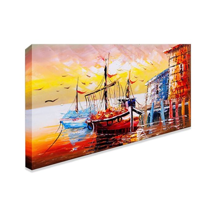 Ancient Times Voyages Large Art Oil Painting Decor Living Room - Image 3
