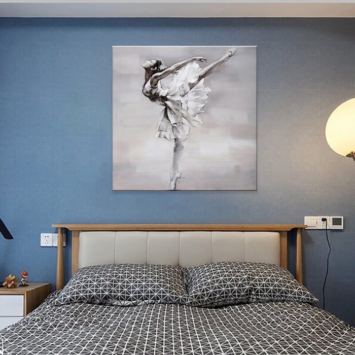 Ballerina Dancing Oil Painting Living Room Bedroom Decorations - Image 3