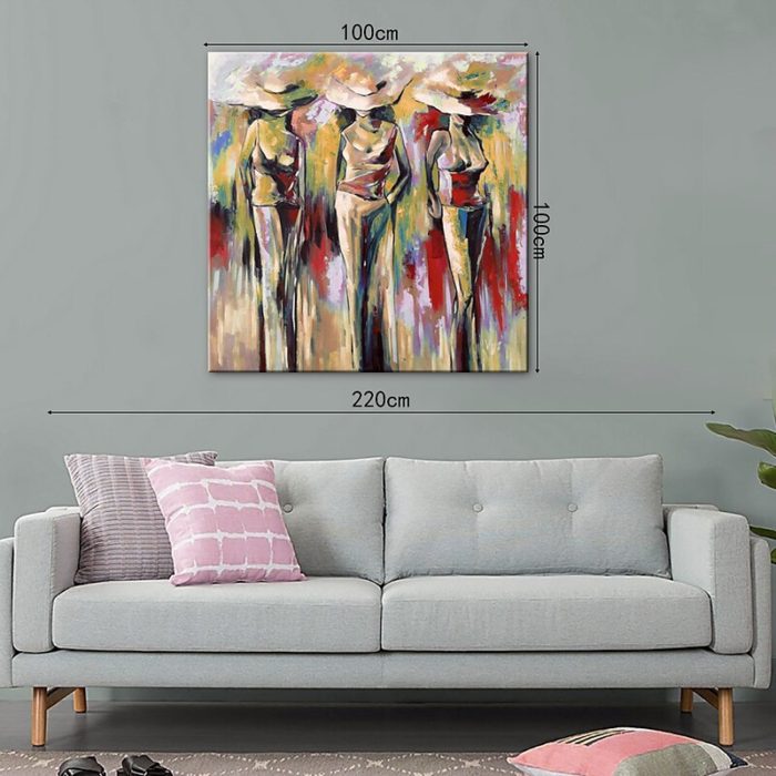 Fashionable Lady Figures Canvas Wall Art Living Room Decoration