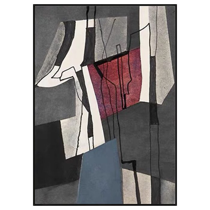 Fritz Winter Reproduction Oil Painting Modern Minimalist Fine Art - Image 2