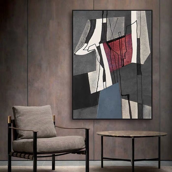 Fritz Winter Reproduction Oil Painting Modern Minimalist Fine Art