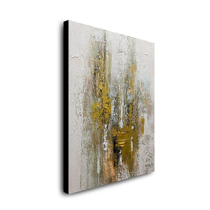 Gold Foil Abstract Painting Original Handmade Canvas Art Home Decor - Image 3