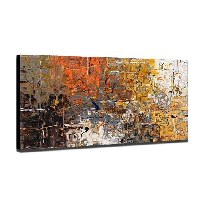 Large Handmade Abstract Oil Painting Decor Living Room Bedroom - Image 3