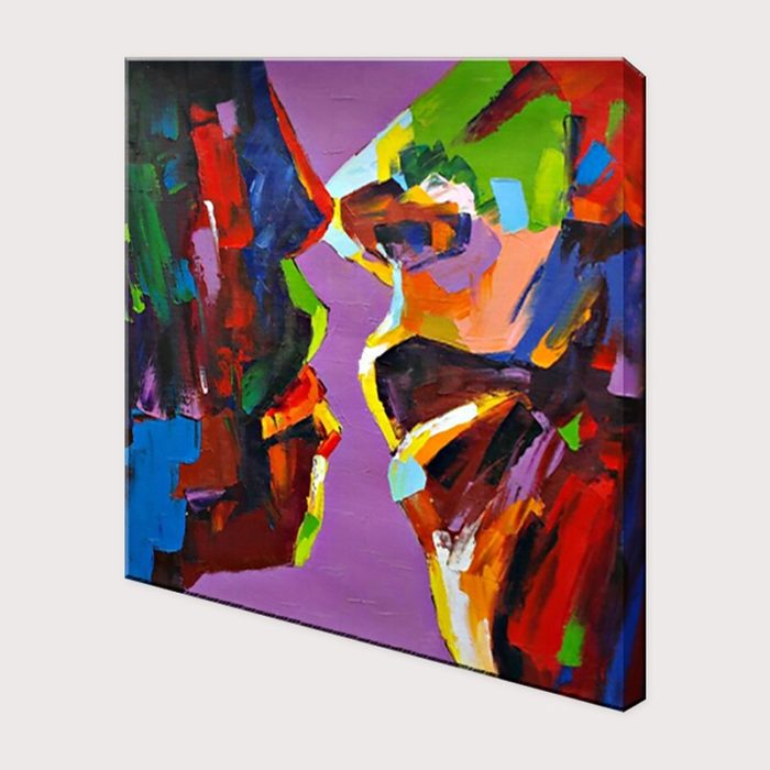 Love Kiss Canvas Wall Art Modern Abstract Decoration For Home - Image 4