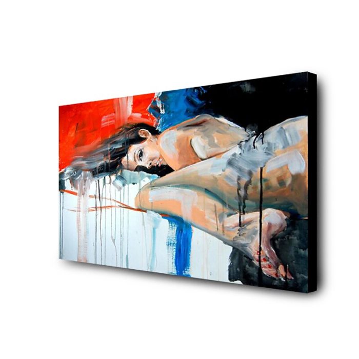 Modern Figure Oil Painting Fine Arts Sexy Girl Decoration For Home - Image 4