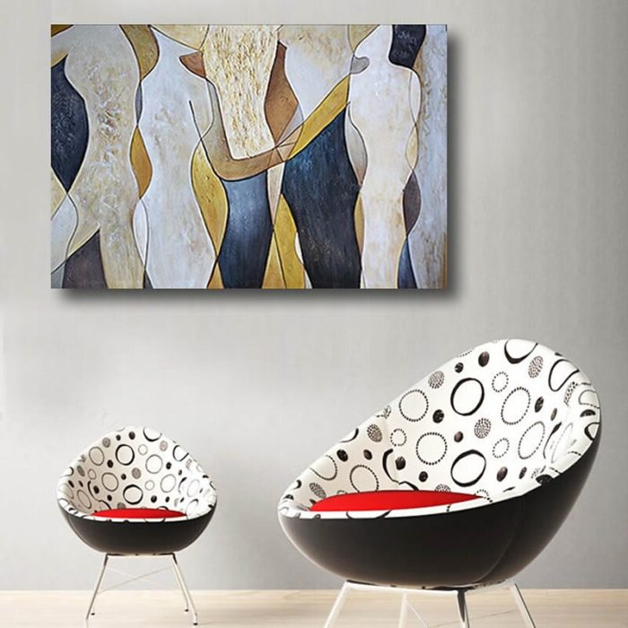 Modern Figures Abstract Handmade Paintings Home Decorations - Image 6