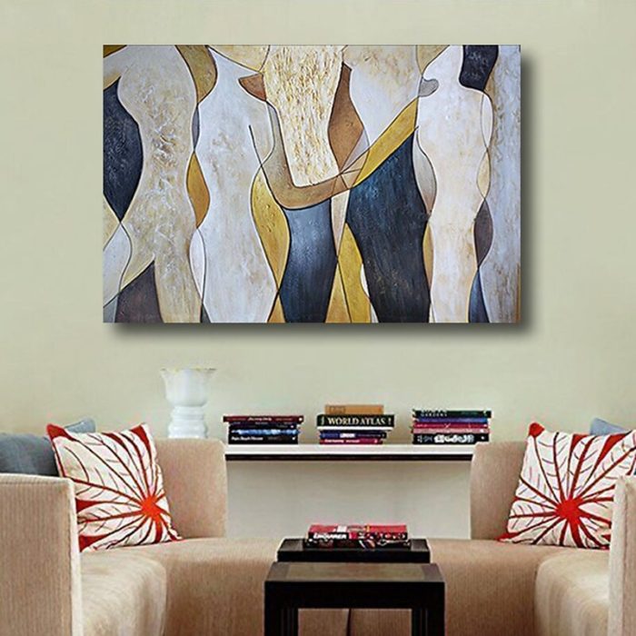 Modern Figures Abstract Handmade Paintings Home Decorations - Image 5
