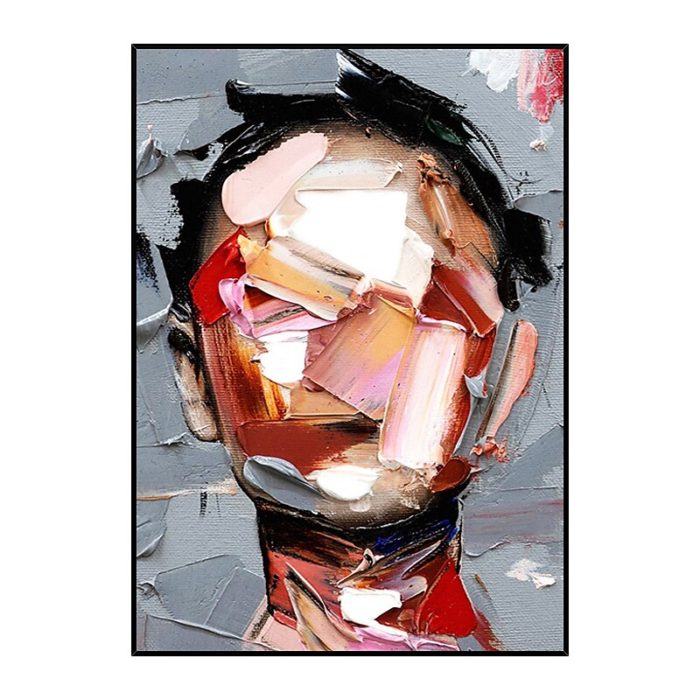 No-Face Portrait Canvas Painting For Wall Unframed Decorations - Image 2