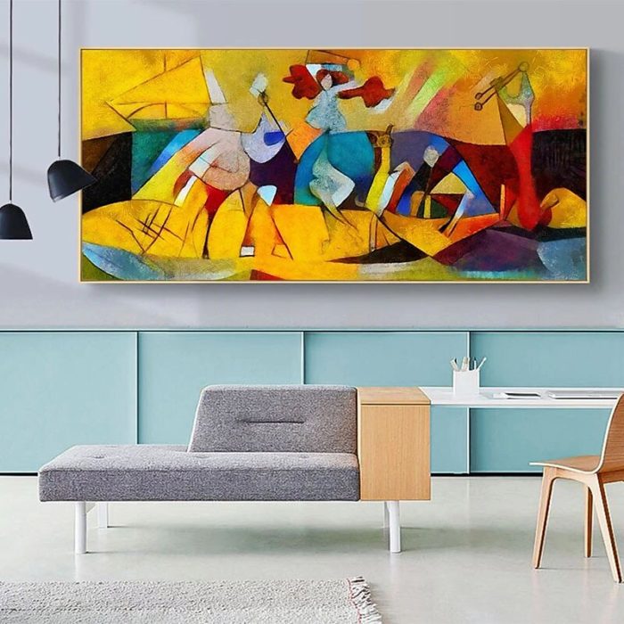 Pablo Picasso Replica Painting Abstract Decorations Home Wall - Image 3