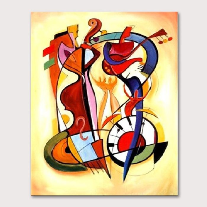 Pop Art Painting For Living Room 100% Handmade Abstract Decorative - Image 2