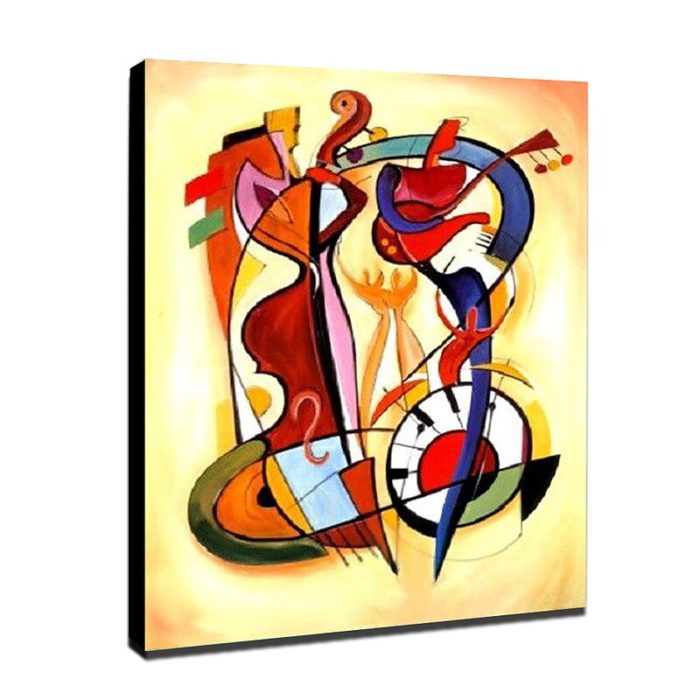 Pop Art Painting For Living Room 100% Handmade Abstract Decorative - Image 3