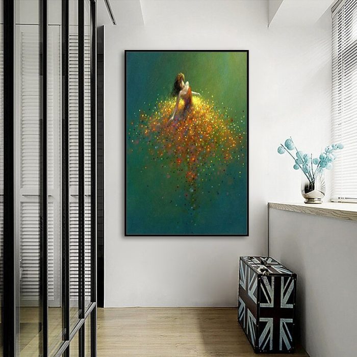 Portrait Painting Mystical Female Elves Canvas Art Decor Hallway - Image 6