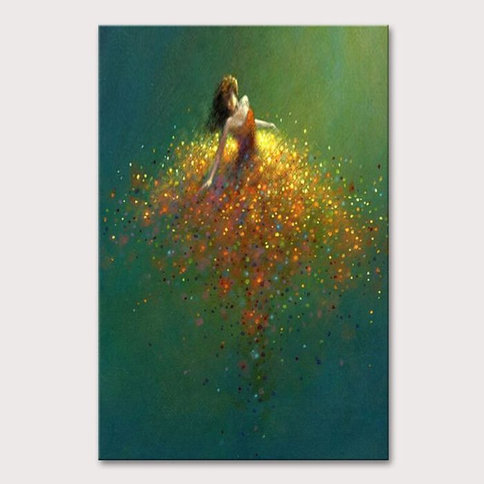 Portrait Painting Mystical Female Elves Canvas Art Decor Hallway - Image 2