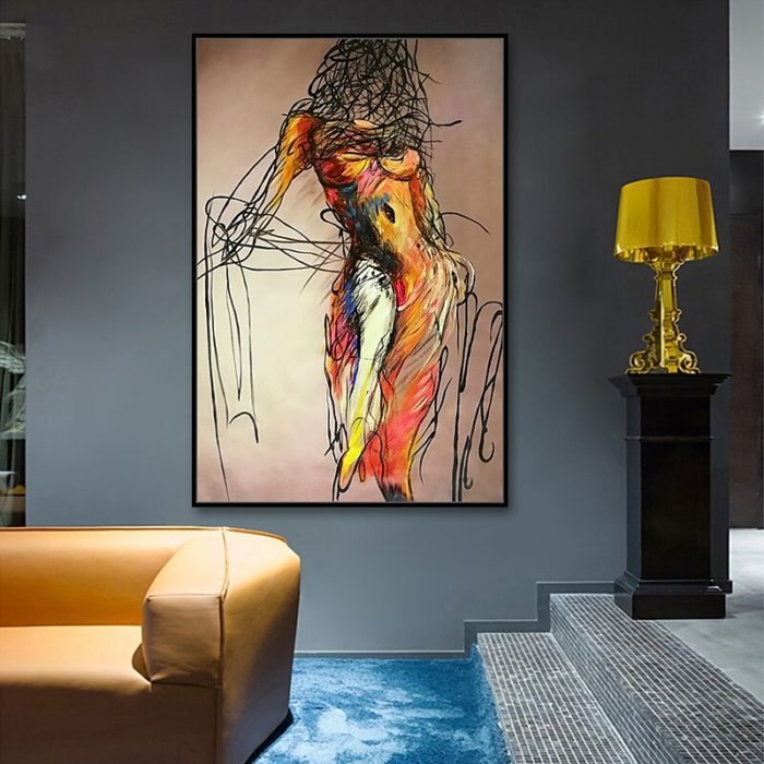 Sexy Nude Women 100% Hand Painted Oil Painting For Home Decor