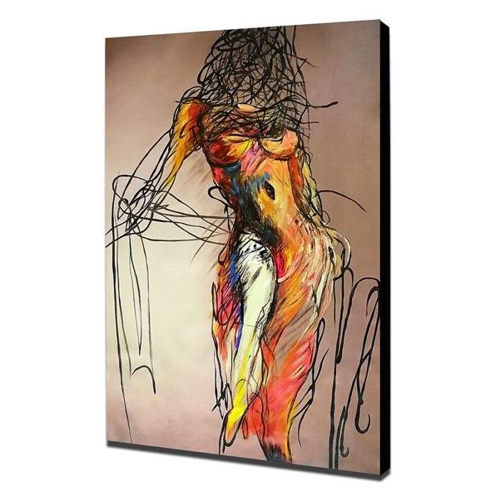 Sexy Nude Women 100% Hand Painted Oil Painting For Home Decor - Image 3