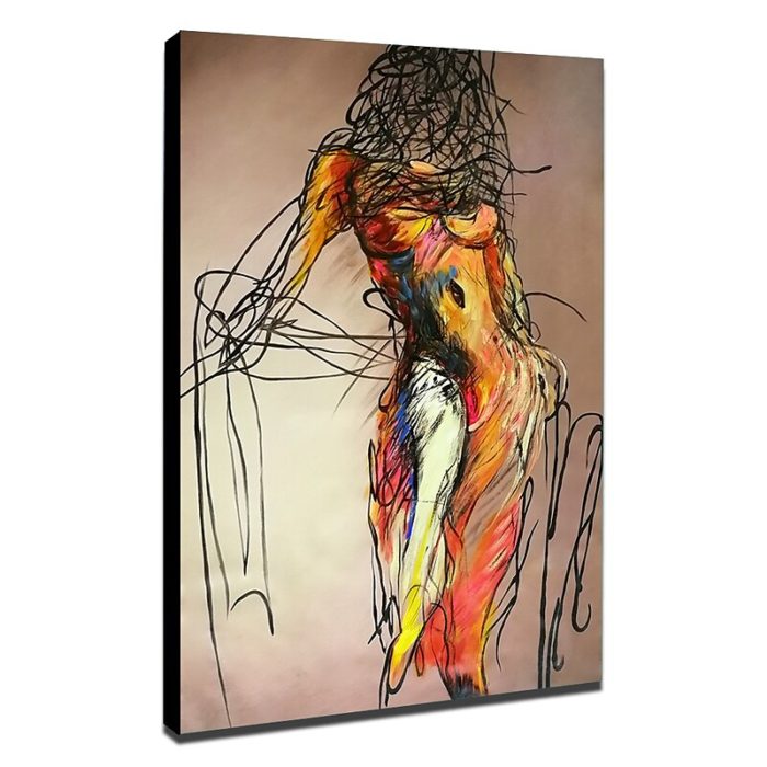 Sexy Nude Women 100% Hand Painted Oil Painting For Home Decor - Image 4