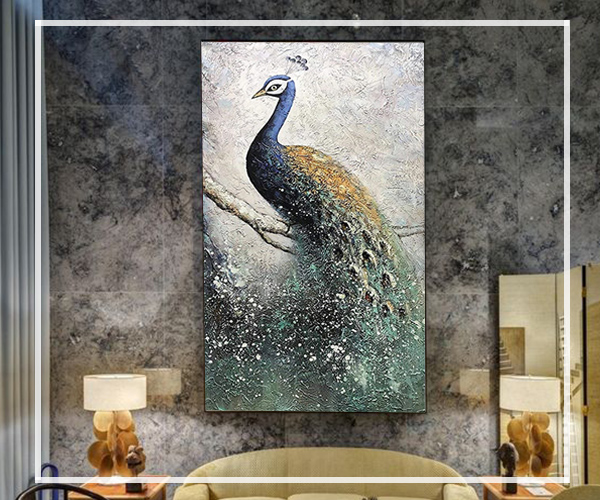 Buy Peacock Art 24 x 24 Wall Painting Online in India at Best