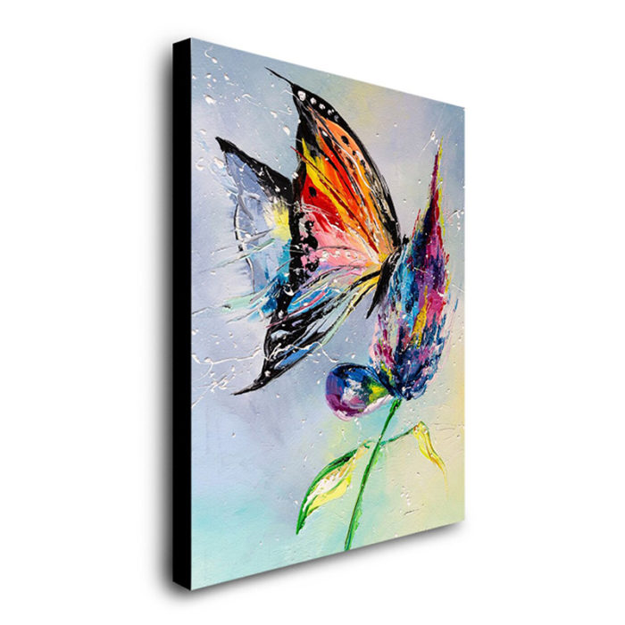 Large Acrylic Canvas Butterfly Painting Decor Wall for Living Room - Image 4
