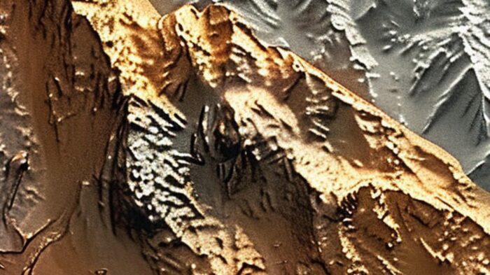 3D Mountain Canvas Painting Vertical Gold Sliver Mountains Landscape Painting on Canvas Decor Living Room - Image 2